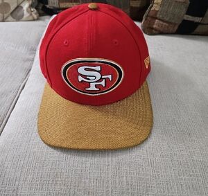 Red and Gold Cap with Logo